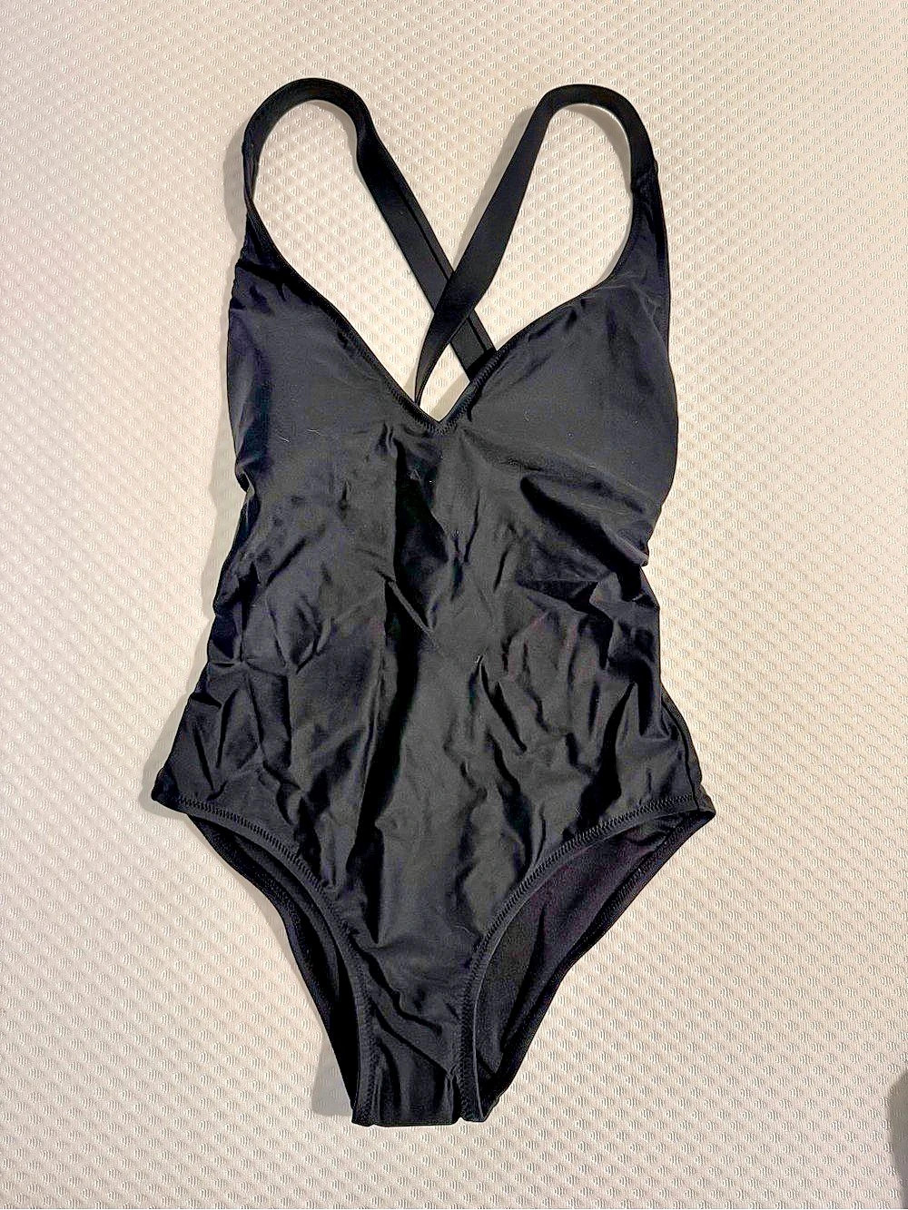 J.Crew V-neck one-piece swimsuit Black Size 4 - NWT